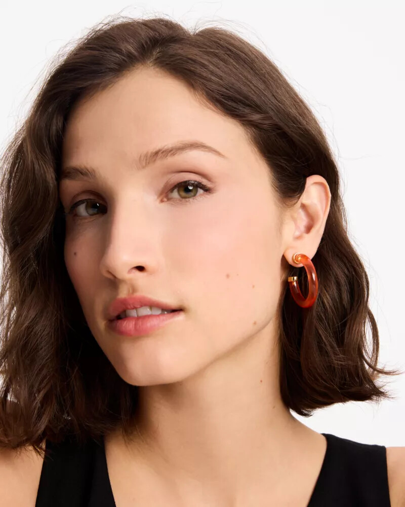 feeling bubbly raffia charm hoops pink multi