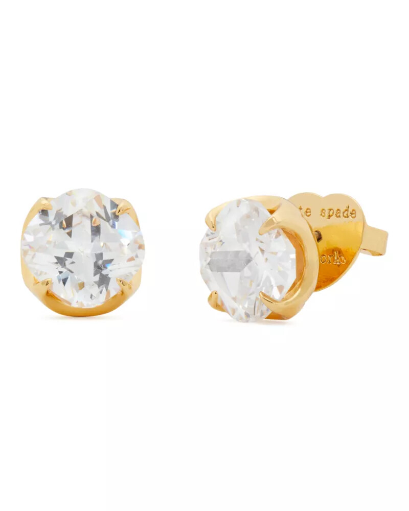 pop of joy 10mm spade flower studs clear