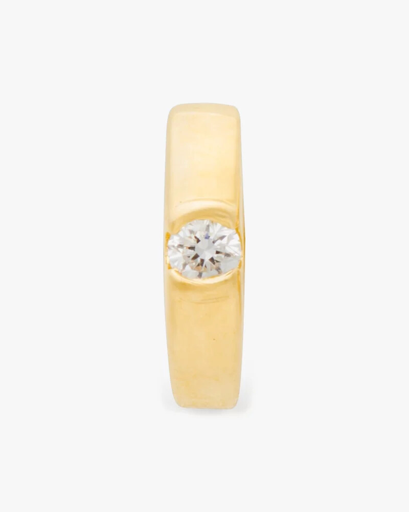 meant to be diamond huggies gold