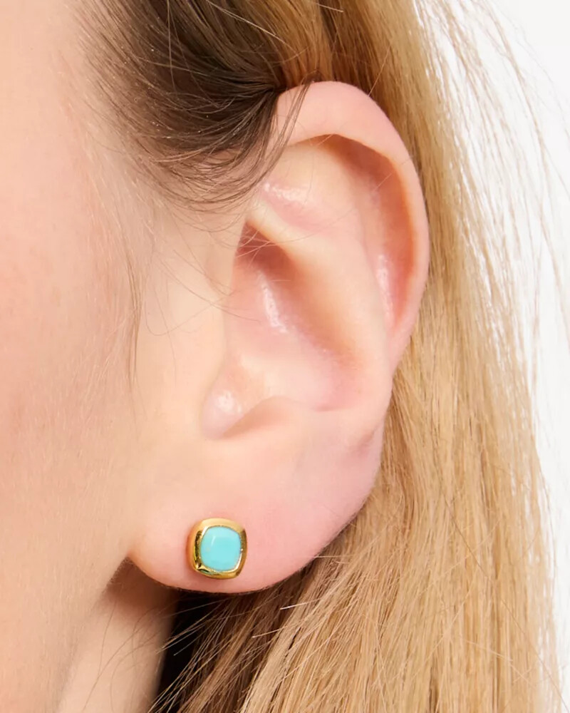 kate spade fine time to shine gem studs turquoise