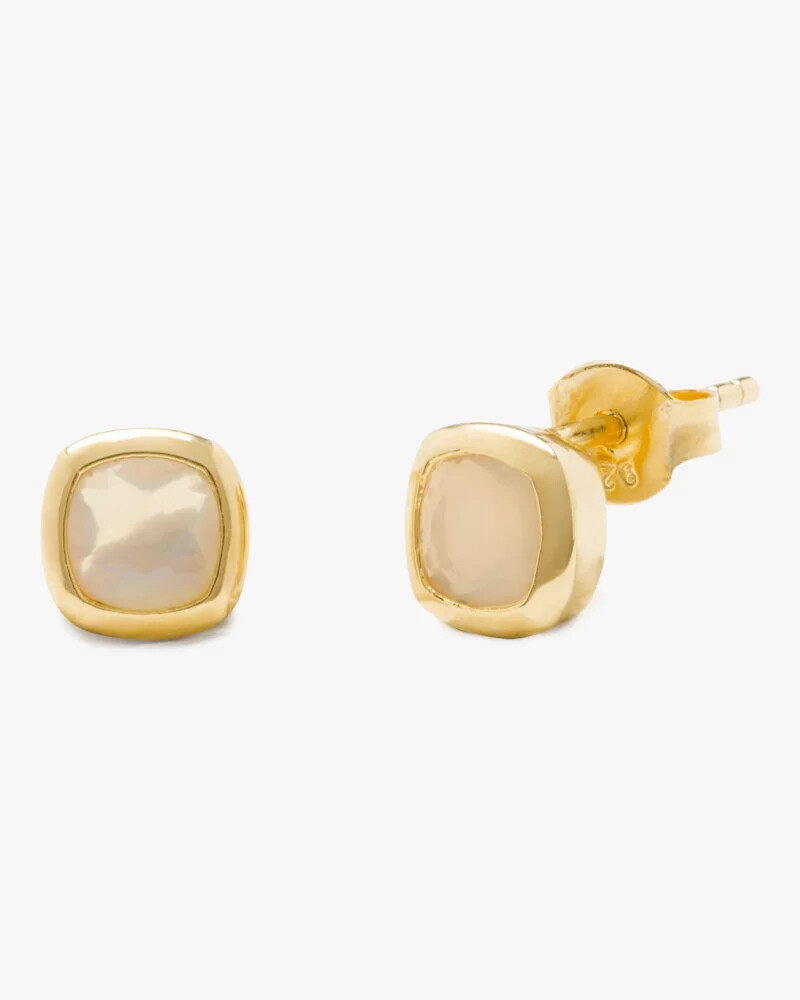 kate spade fine time to shine gem studs opal