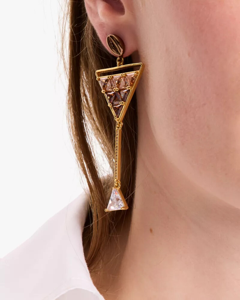 shaken and brewed statement earrings multi