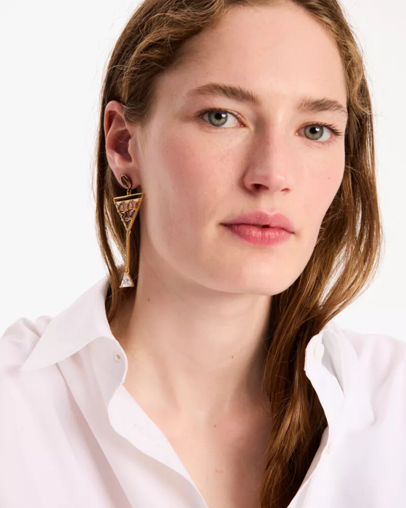shaken and brewed statement earrings multi