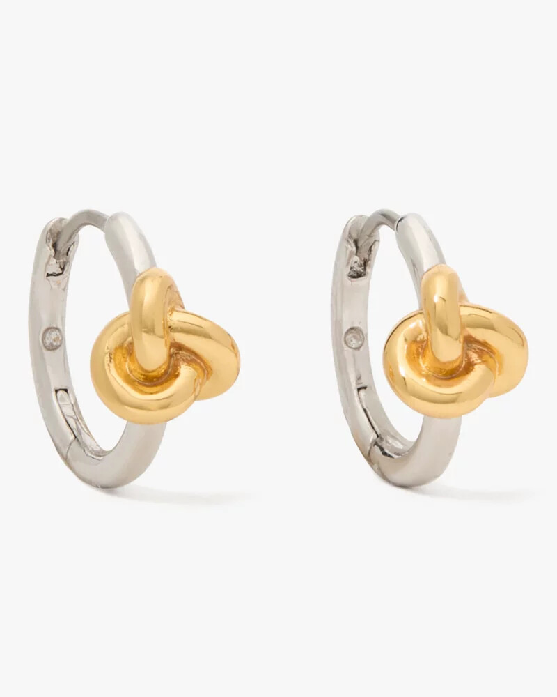 double knot huggies silver gold