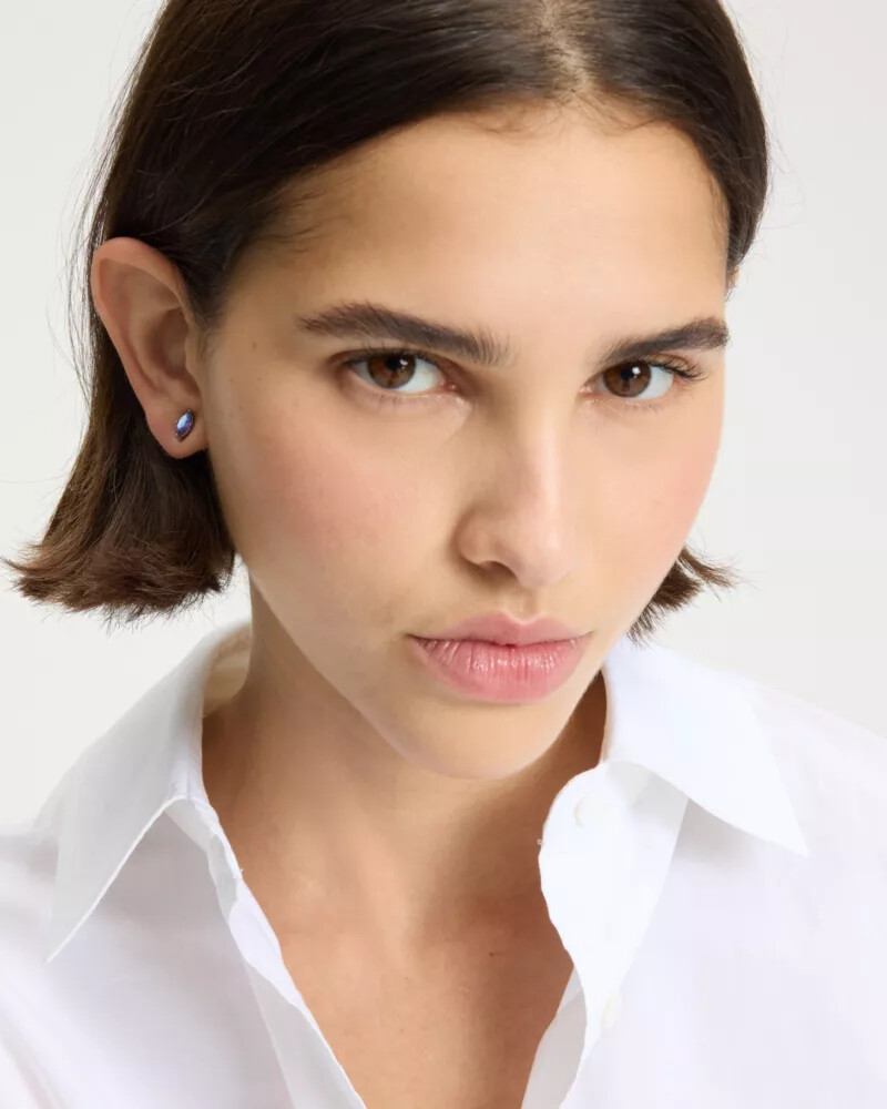 signature solitaire studs light amethyst