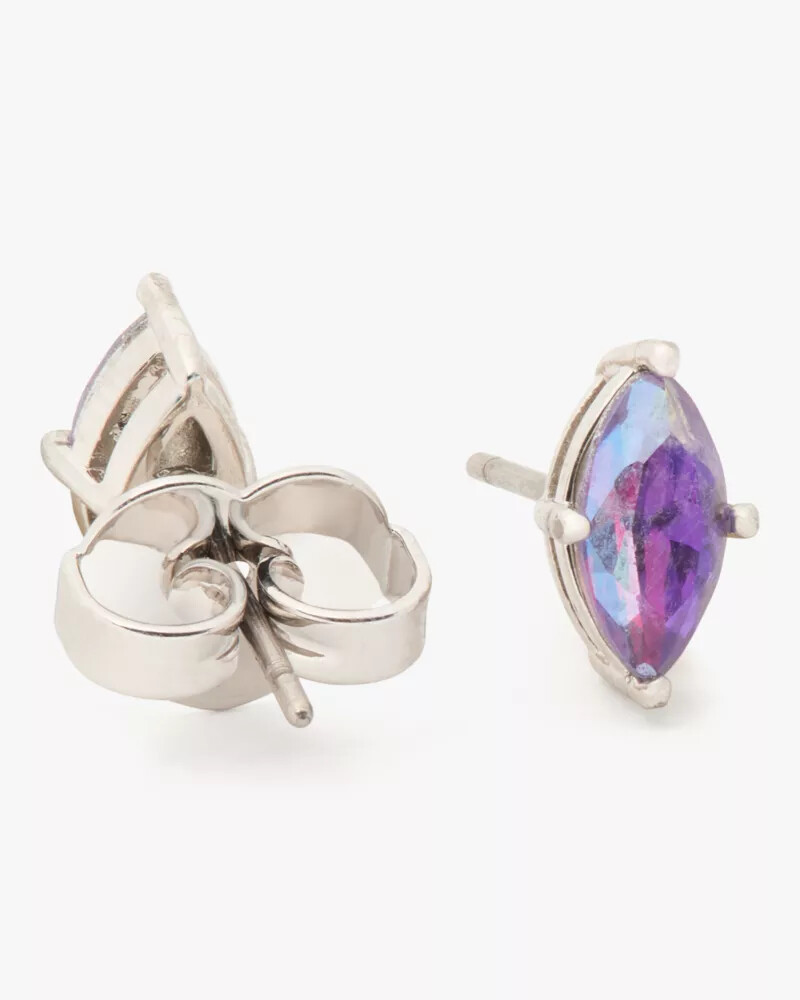 signature solitaire studs light amethyst