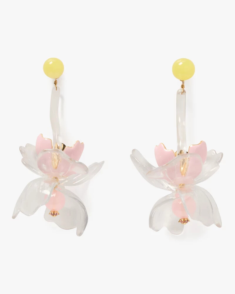 bright orchid statement earrings pink multi