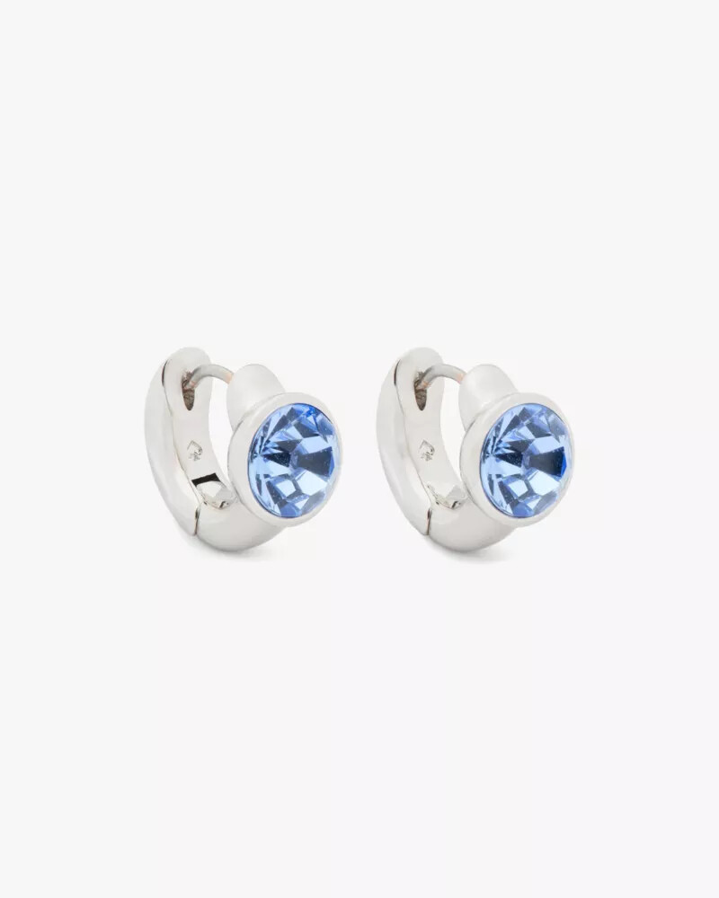 keep sparkling round huggies light sapphire