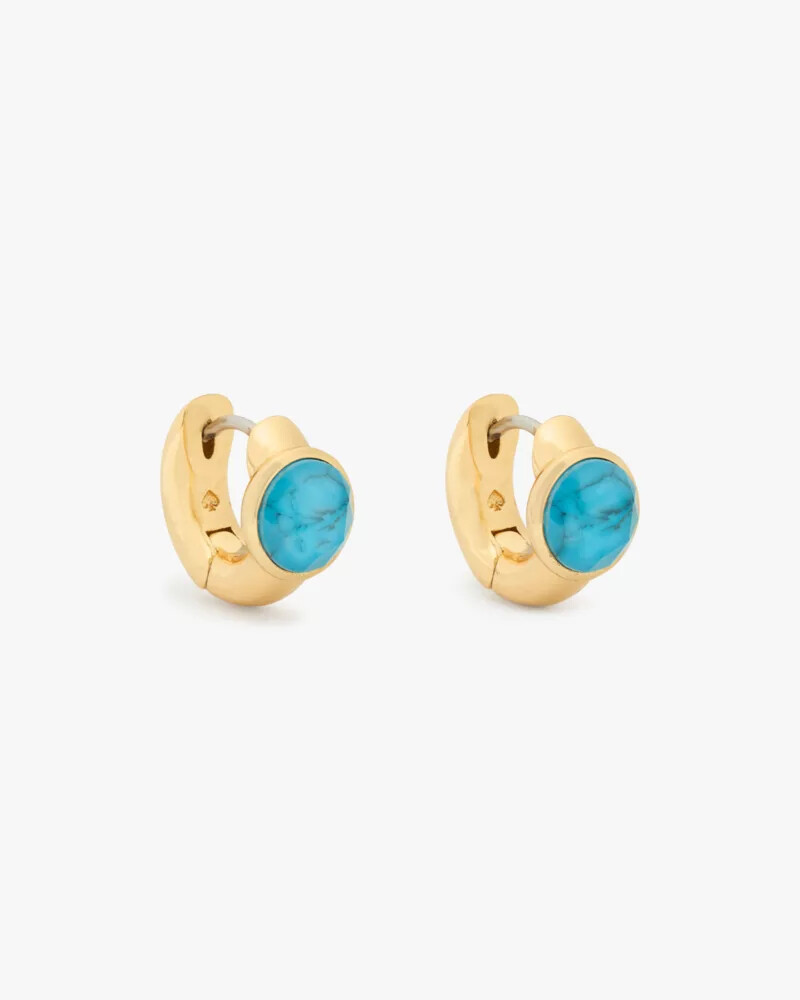 keep sparkling round huggies turquoise