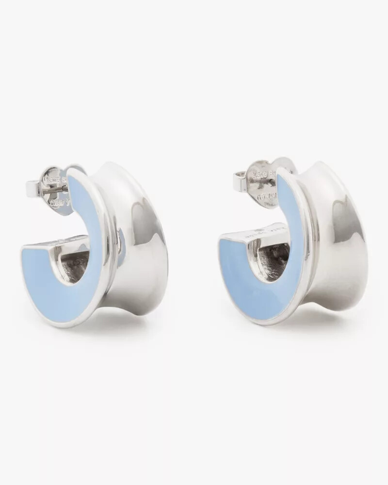 bold small hoops turquoise