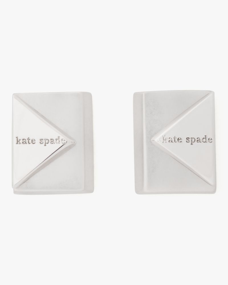 deco studs silver