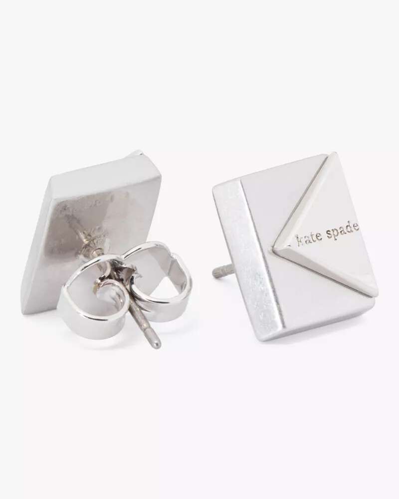 deco studs silver
