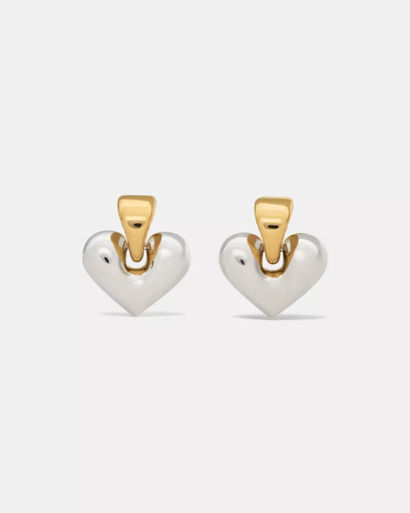 sculpted spade statement drop huggies multi