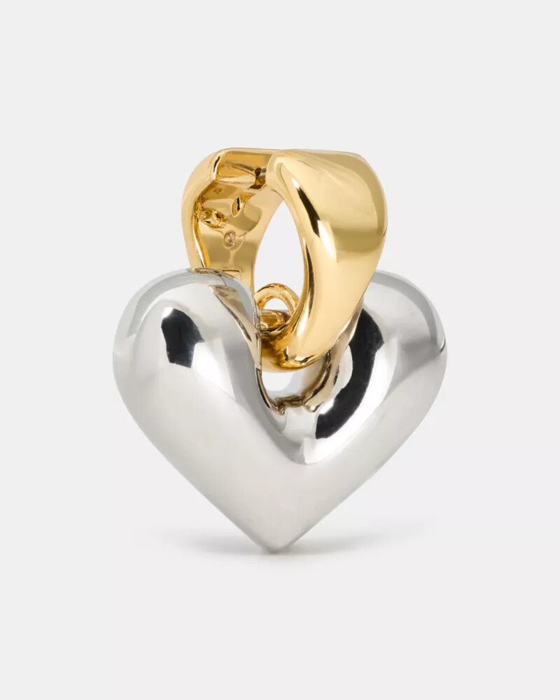 sculpted spade statement drop huggies multi