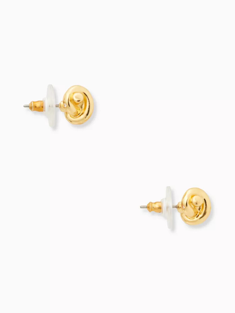 sailors knot studs gold
