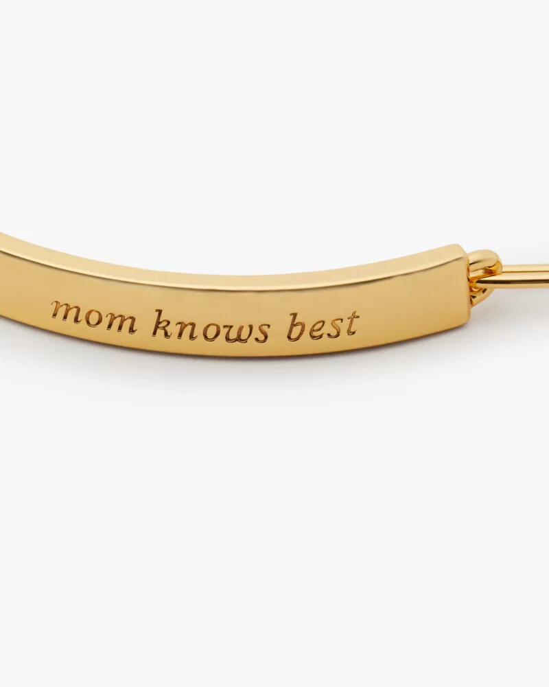 mom knows best idiom id bracelet gold
