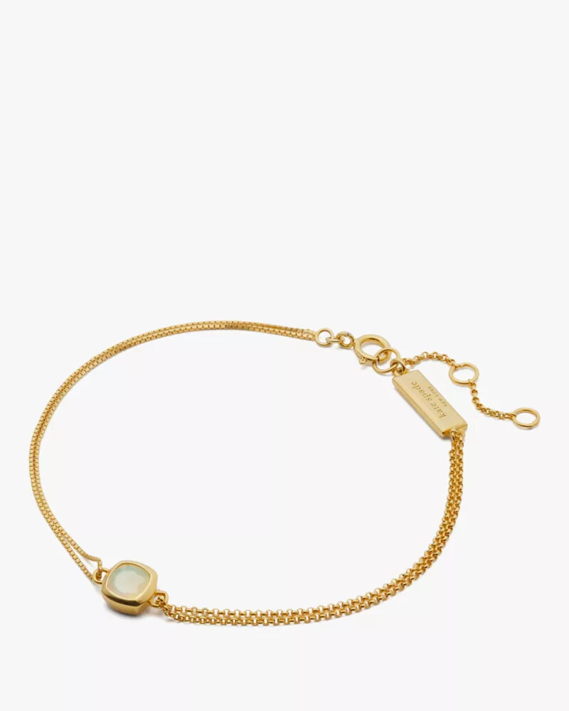 kate spade fine time to shine gem bracelet opal