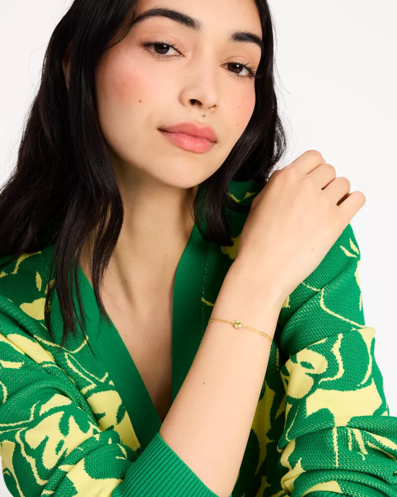 kate spade fine time to shine gem bracelet peridot