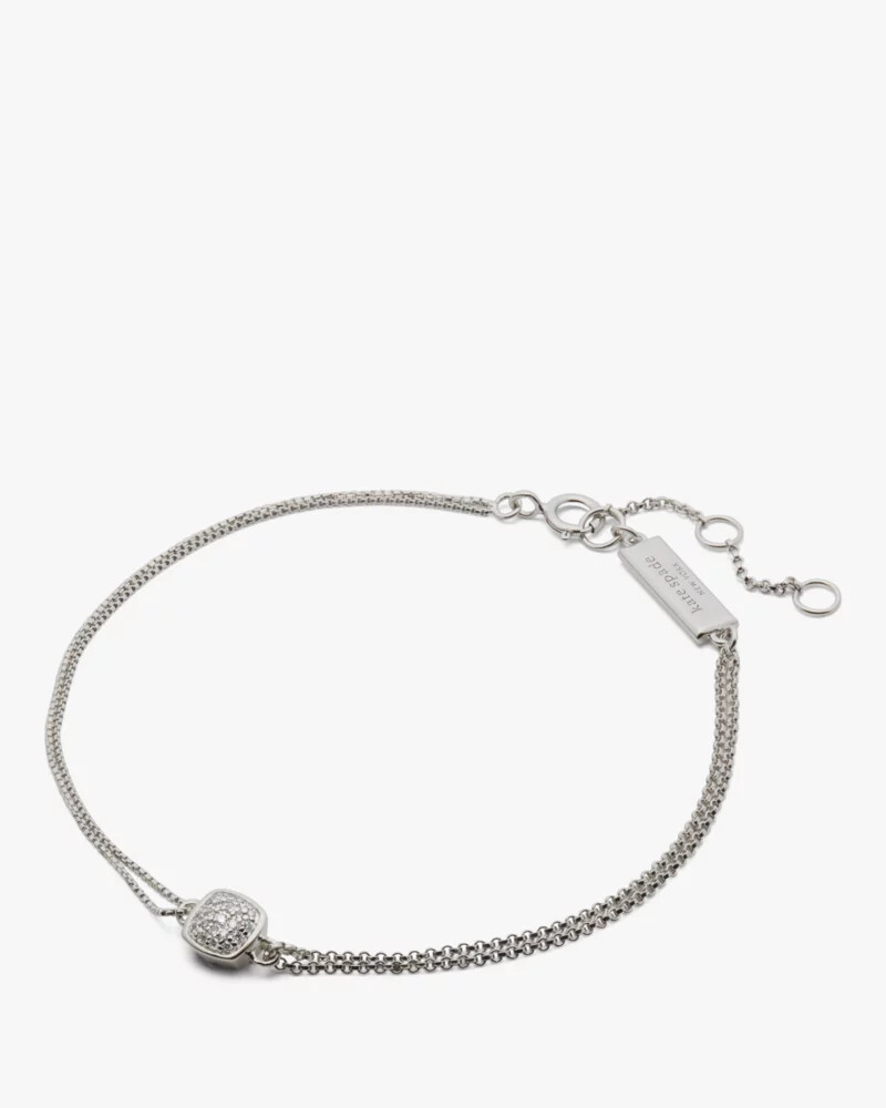 kate spade fine time to shine diamond bracelet silver