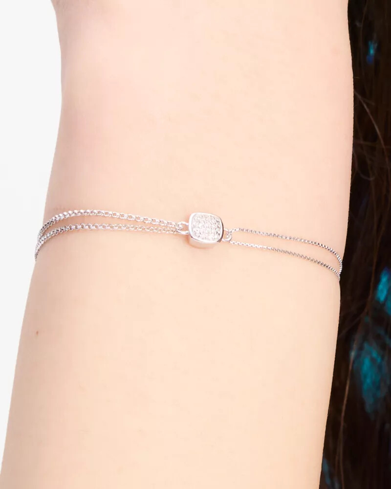 kate spade fine time to shine diamond bracelet silver