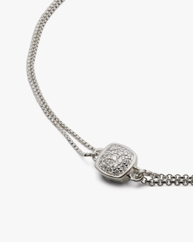 kate spade fine time to shine diamond bracelet silver
