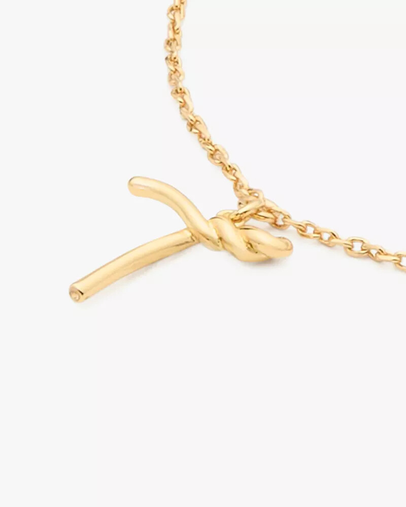 initial script bracelet gold