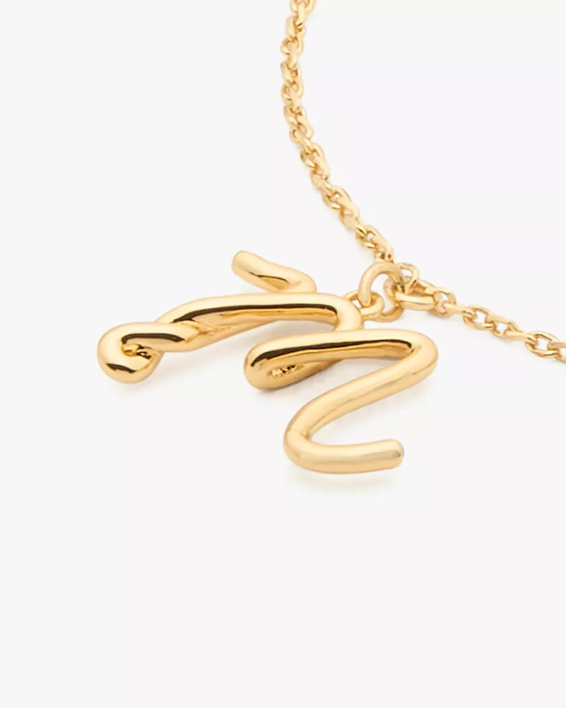 initial script bracelet gold