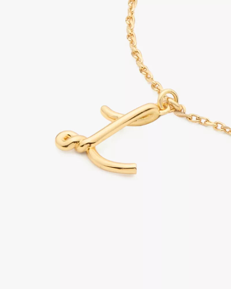 initial script bracelet gold