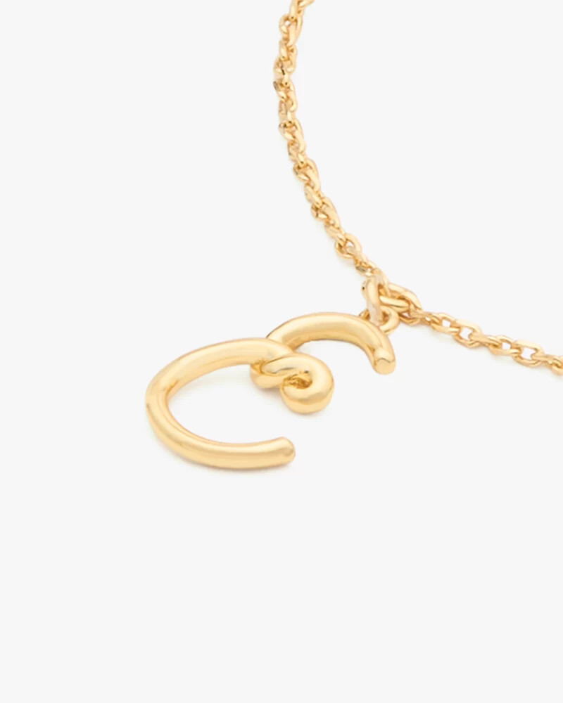 initial script bracelet gold