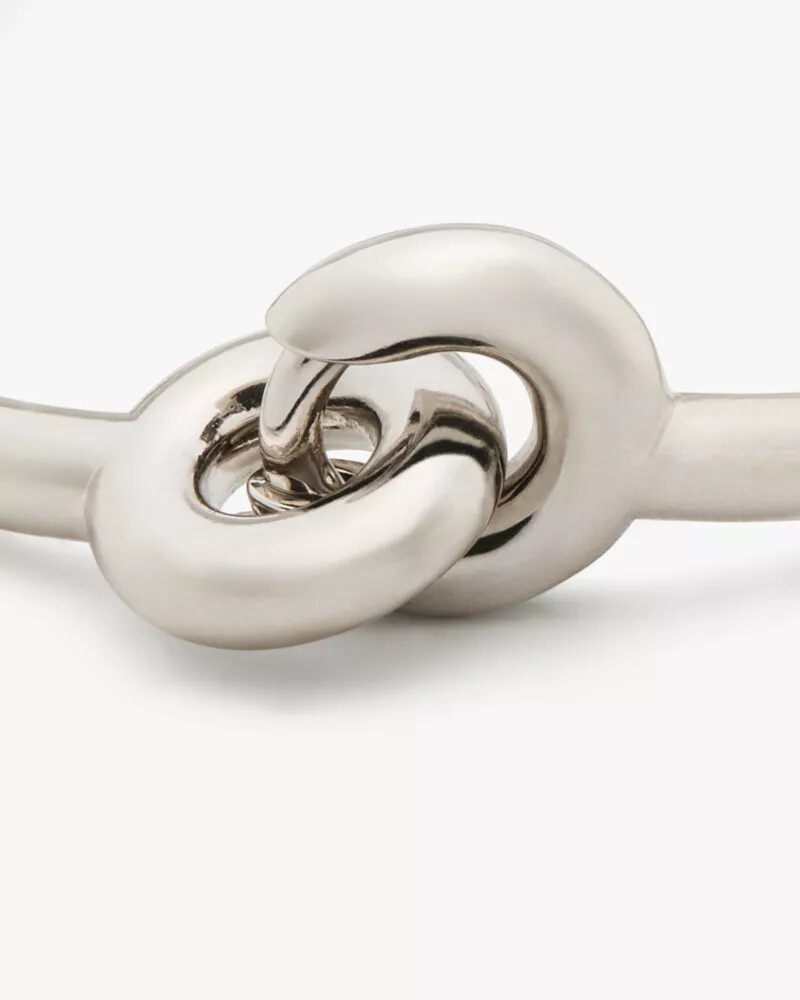 interlock bangle silver