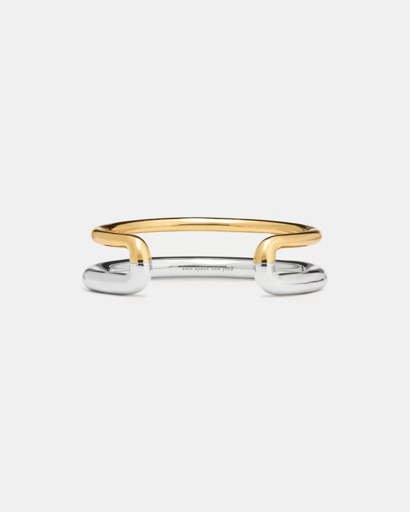 interlock cuff silver gold