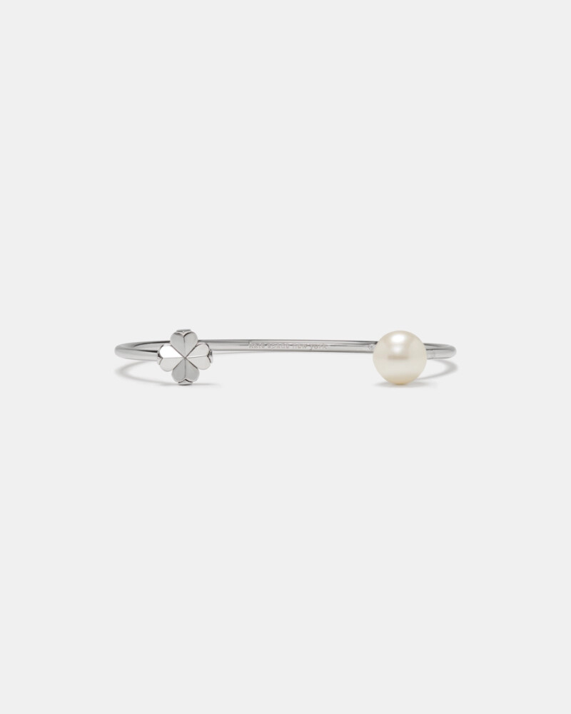 spade flower pearl cuff multi