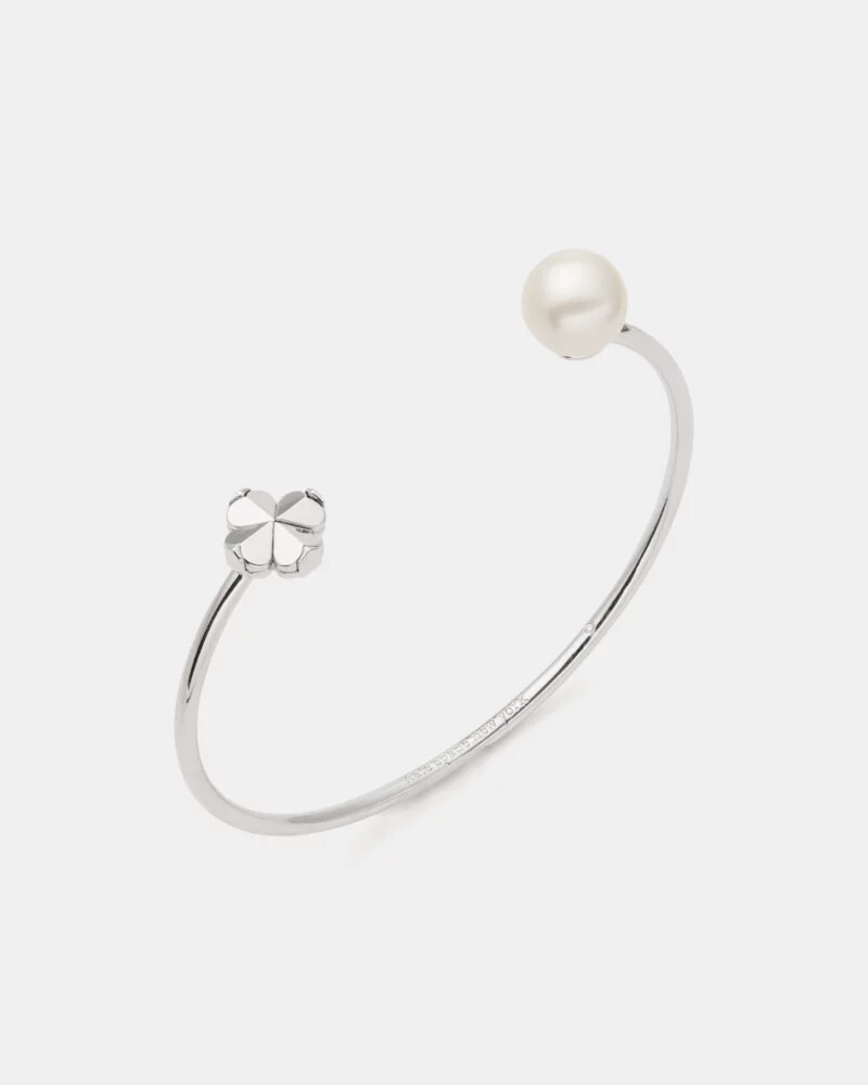 spade flower pearl cuff multi