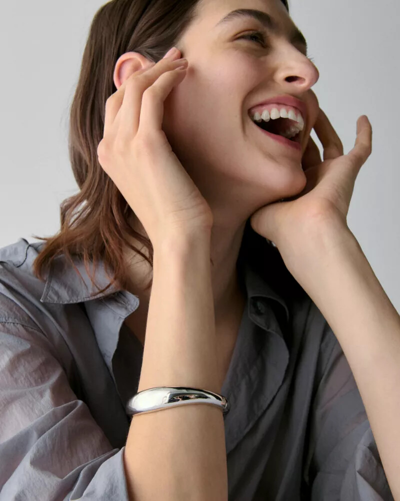 molten bangle silver