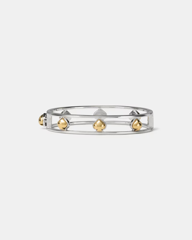 sculpted spade cut out bangle multi