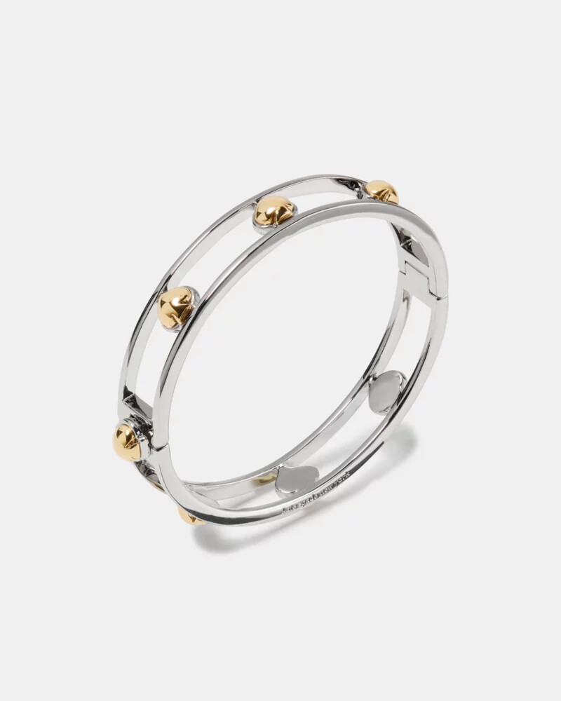 sculpted spade cut out bangle multi