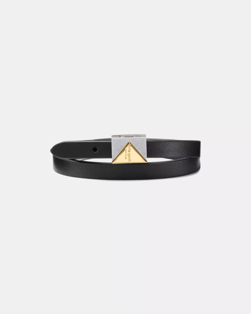deco leather wrap bracelet multi