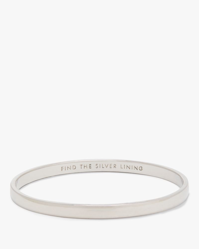 silver lining idiom bangle multi