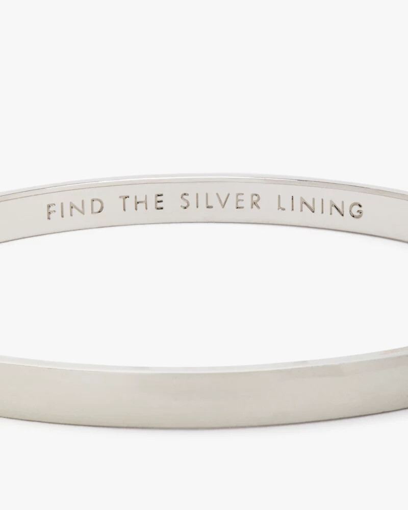 silver lining idiom bangle multi