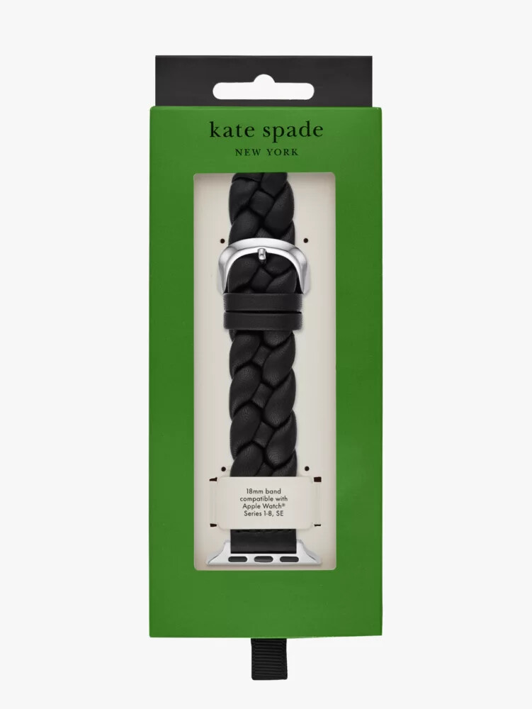 braided leather 38-49mm band for apple watch black