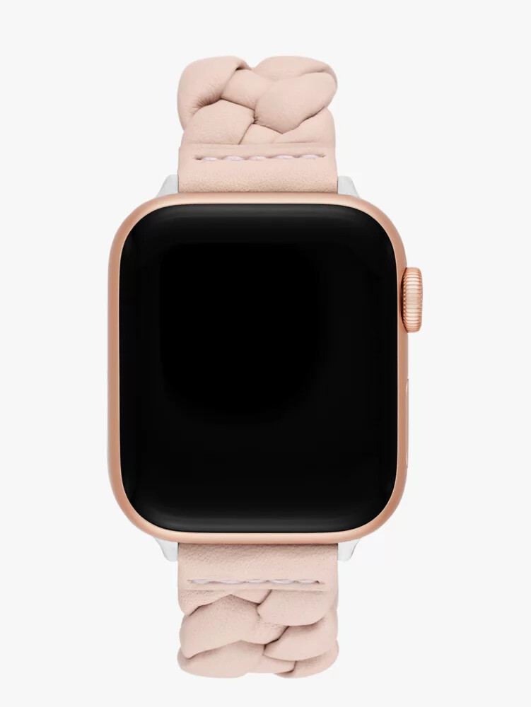 braided leather 38-49mm band for apple watch grapefruit