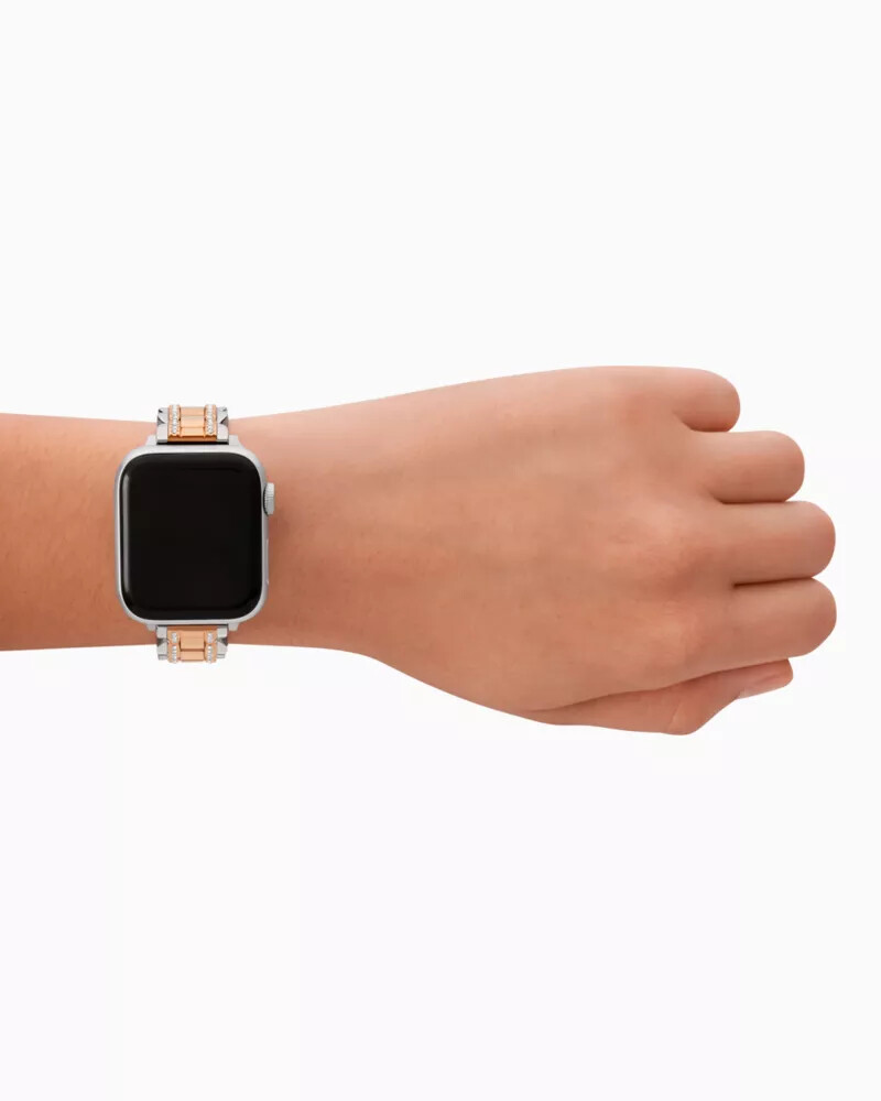 two-tone stainless steel 38-45mm band for apple watch multi
