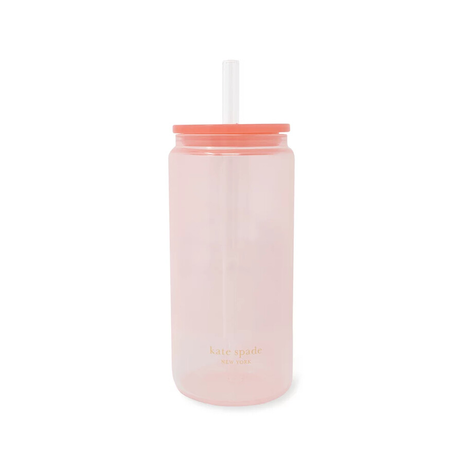 chilled glass tumbler pink