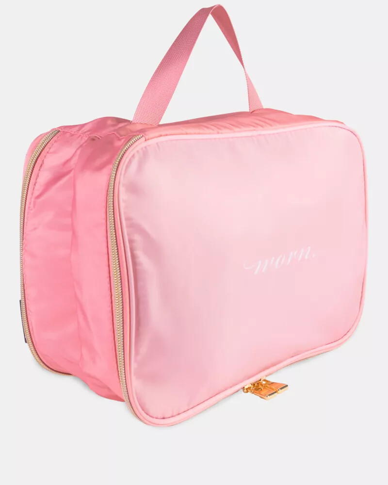 wear worn pink wash bag pink