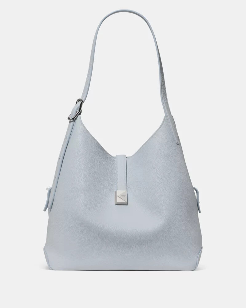 deco large shoulder bag pale sapphirine