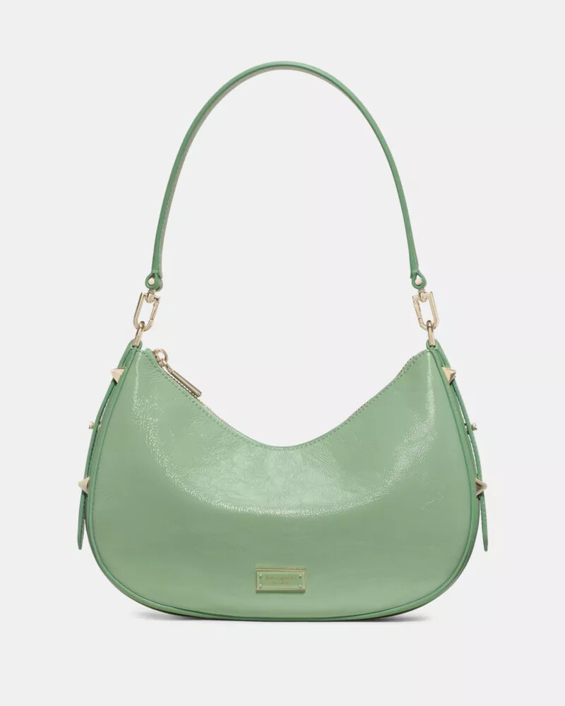 liv crinkle patent convertible shoulder bag crisp sage