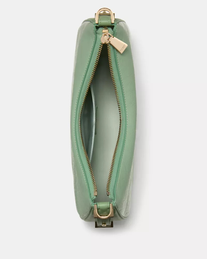 liv crinkle patent convertible shoulder bag crisp sage