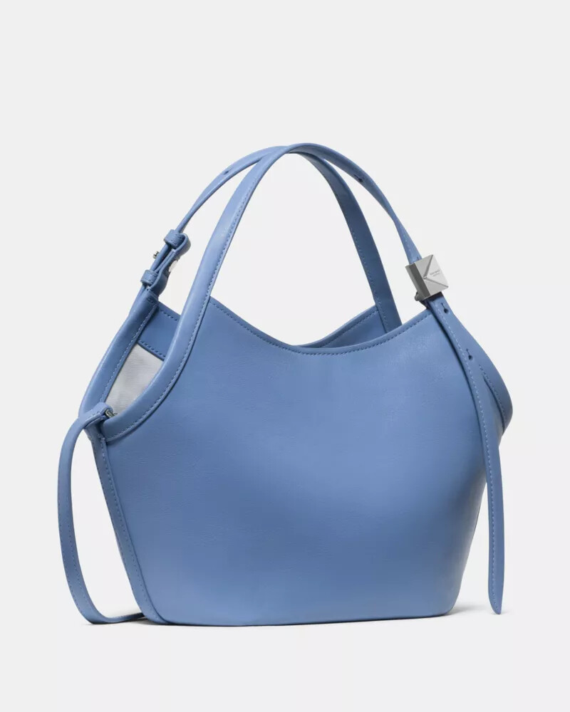 deco small tulip tote bag blue