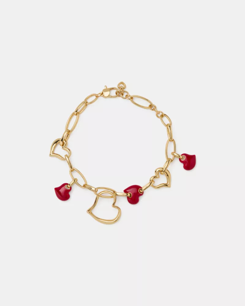 amour charm bracelet dark scarlet
