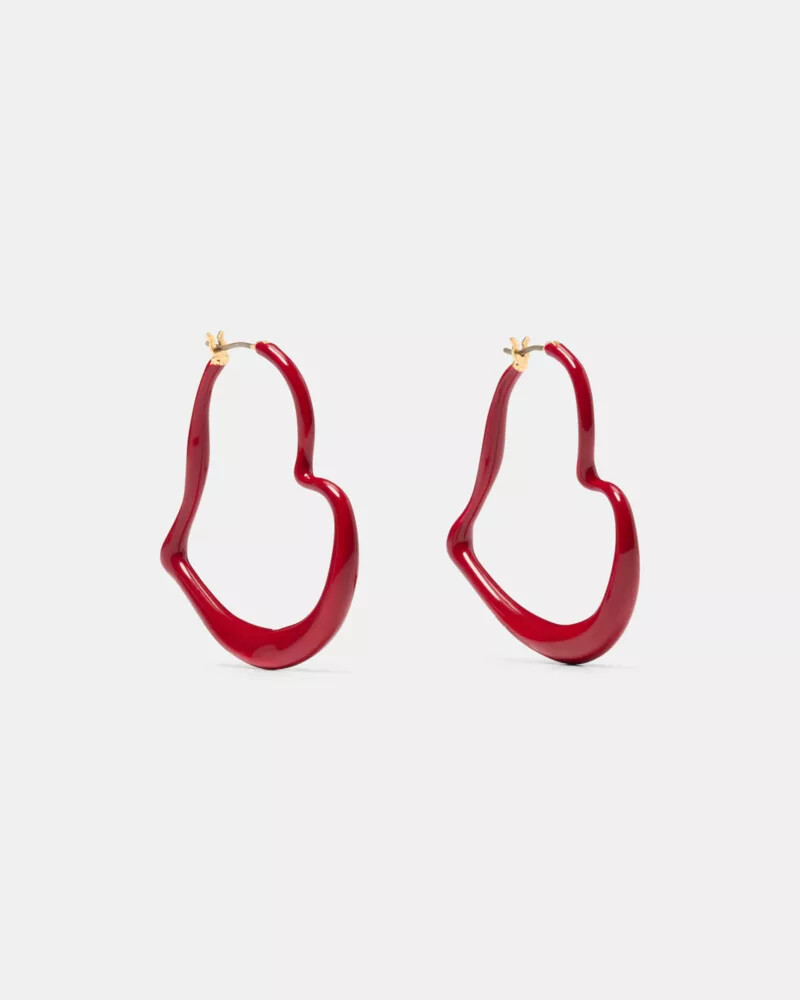 amour hoops dark scarlet